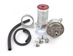 Remote-Fill Power Steering P Pump and Remote Fluid Reservoir Kit for Street/Hot Rod Applications