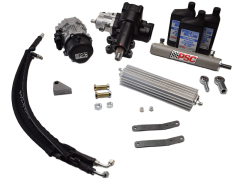 PSC Cylinder Assist™ EHPS Steering Kit for 18-2024 Jeep JL w/ Aftermarket Front Axle 8.0" Lock-to-Lock and No Tie Rod Clamp